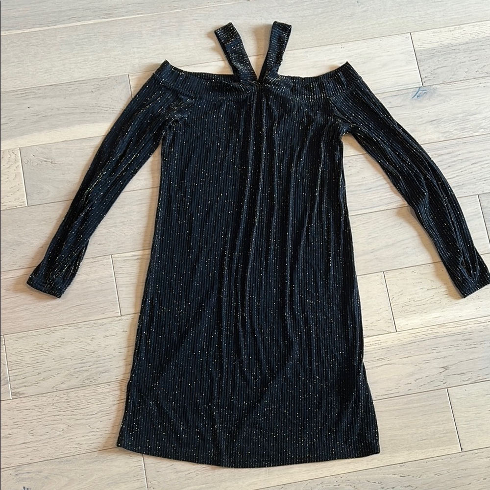 CREAM Elegant Black and Gold sparkle Women's shift Dress